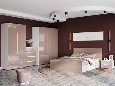 Спален комплект AFINA (нимфея алба/капучино гланц)